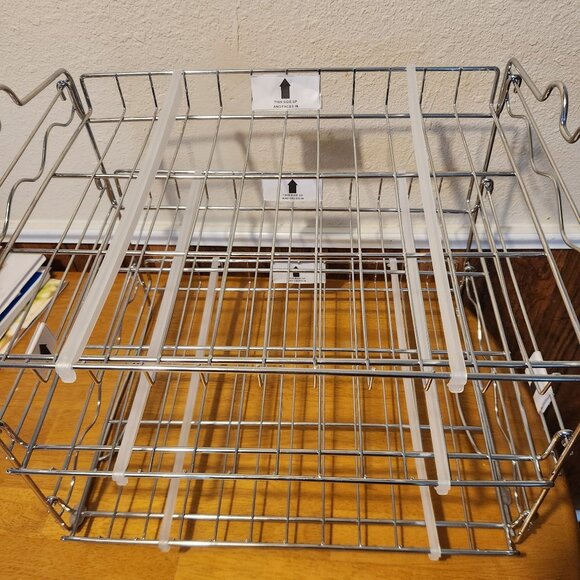 3-Tier Chrome Wire Rack Adjustable Dividers 13" H x 15" W x 13.5" D Storage Orga - Picture 4 of 7